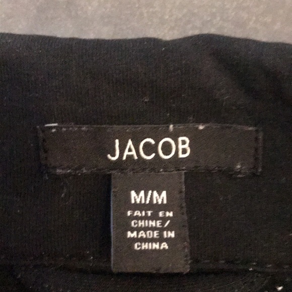 JACOB Black Tie Waist Long Coat- Medium - Picture 4 of 6